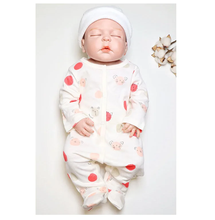 Cotton Baby Bodysuit Footies Baby Girls Boys Clothes Undershirt Long Sleeve Jumpsuit Socks Cartoon Newborn Spring Kid Clothes (10)