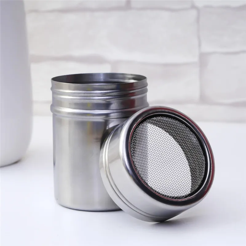 1Pc Stainless Steel Flour Salt Sifter Icing Sugar Dredger Cocoa ...