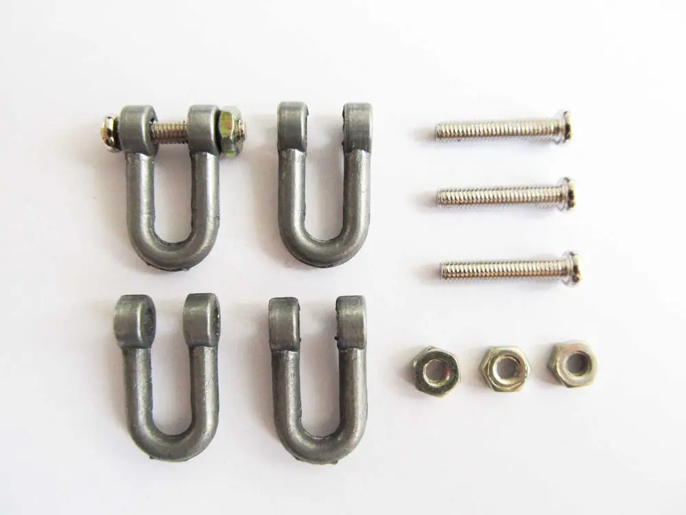 

Mato Metal tow shackles with screws for Heng Long 3818-1 1/16 1:16 RC Germany Tiger 1 tank