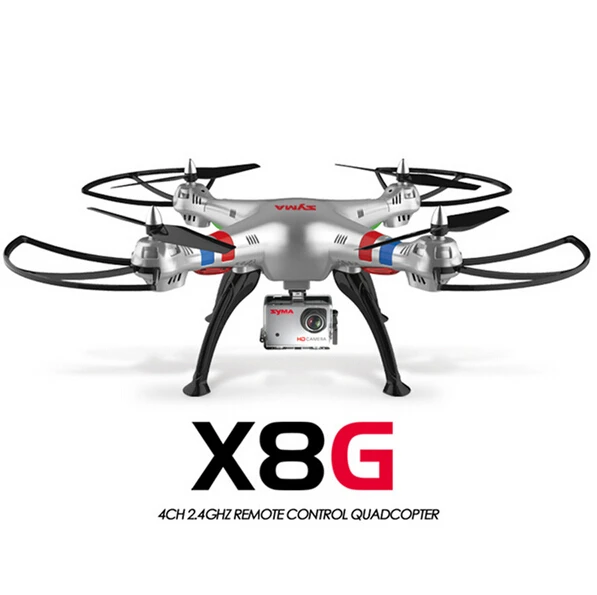 Syma X8G 2,4G 6 Axis Gyro 4CH RC Квадрокоптер Безголовый режим профессиональные Дроны с 5MP камерой hd