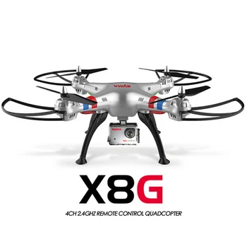 

Original Syma X8G 2.4G 6 Axis Gyro 4CH RC Quadrocopter Headless mode Professional Drones with 5MP Camera hd