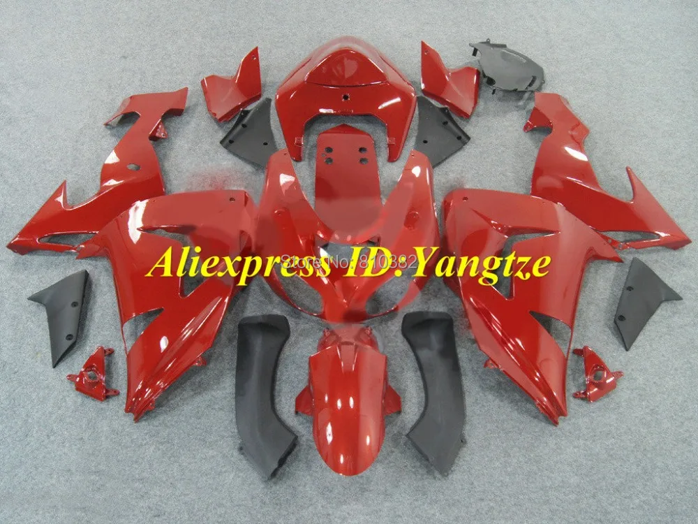 

Hi-grade Motorcycle Fairing kit for KAWASAKI Ninja ZX10R 2006 2007 ZX10R 06 07 Fashion hot red Fairings set+7 gifts SK20