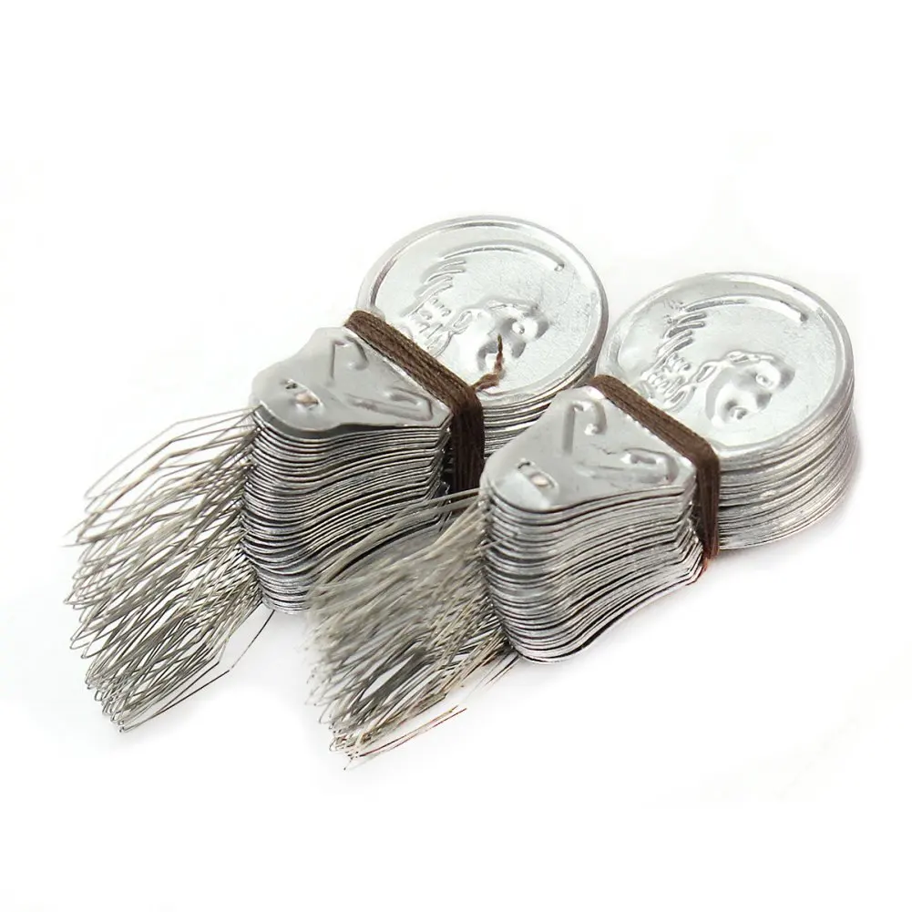 

100x Silver Tone Wire Loop DIY Needle Threader Insertion Hand Machine Sewing Tool Quilting Craft
