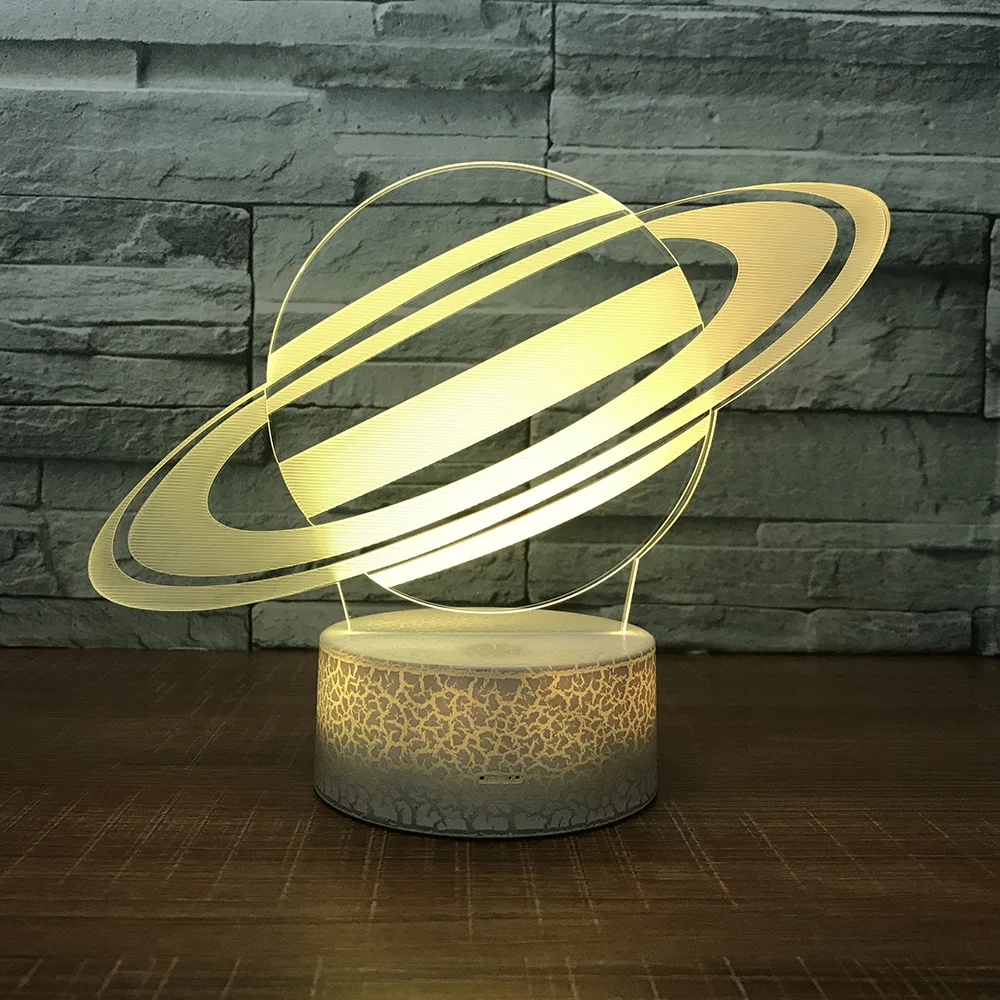 

3D LED Night Light Jupiter Lamp Earth Lamp 7 Color Change Touch Usb Led Night Light Lamp Decor Creative Gift