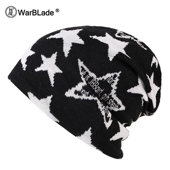 

WarBLade Direct Fashion Women Vintage Knit Women Scarf Hat 3 Used Winter Warm Casual Patchwork Lady Beanie Girl's Gorros Sale