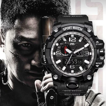 

Fashion Creative Watches Men Luxury Brand Digital LED Display 50M Waterproof Lover's Sports Wristwatches Relogio Masculino