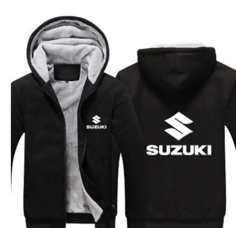 

winter dress Mens Fashion Winter Coat Mens for suzuki Hoodies Thicken Sweatshirt Print Hoodies