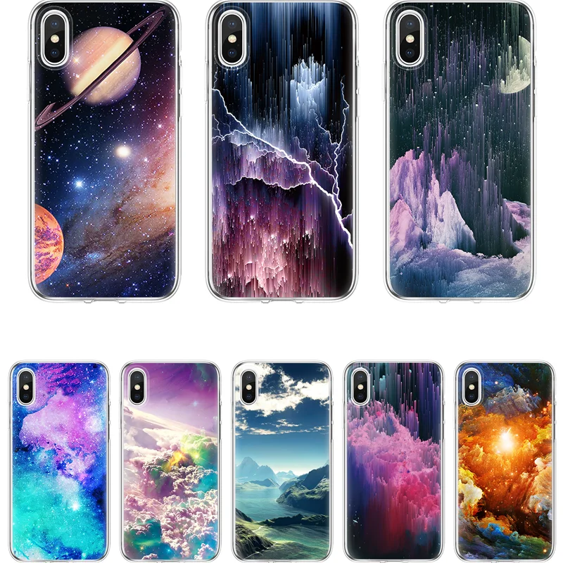 Чехол для iPhone 7 Plus 4S 5 5S SE 6 S 8 Fundas мягкий чехол 7plus plus X XR Paradise TPU Xs Max |