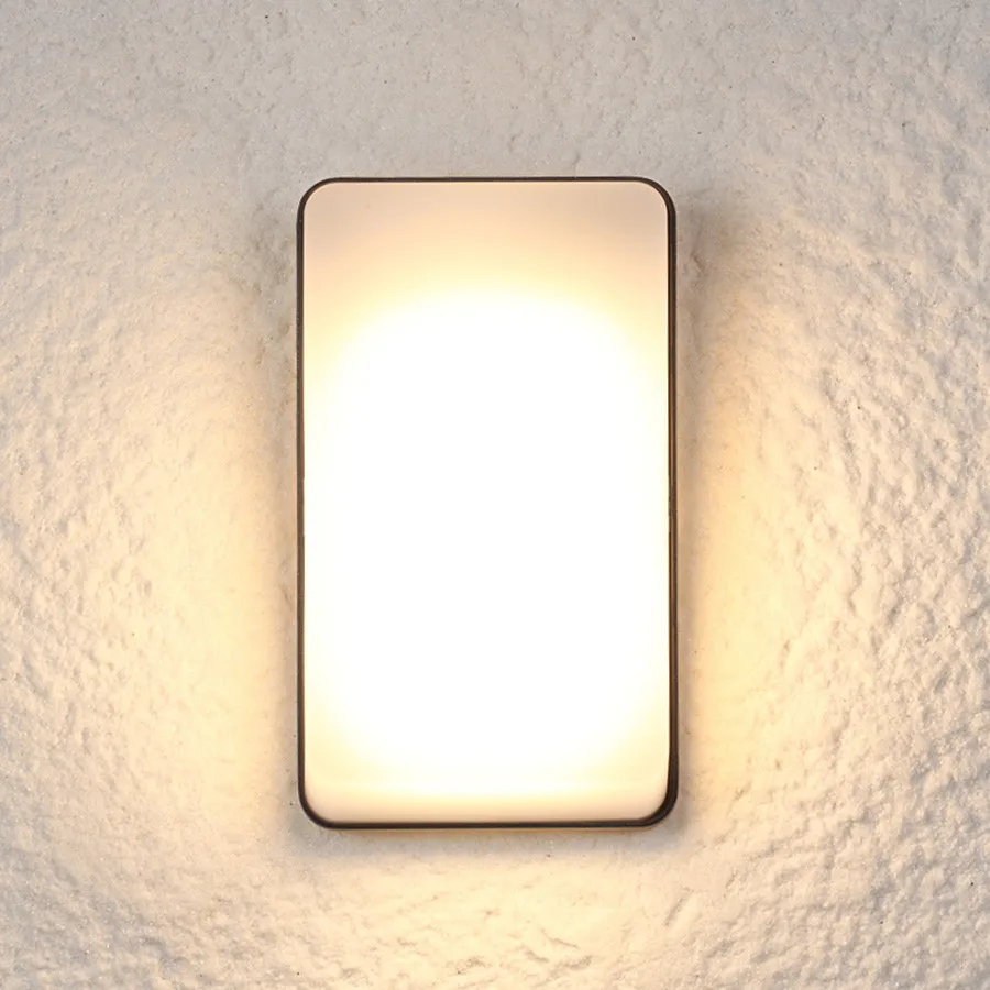 Thrisdar 20 Вт открытый светодиодный настенный светильник для крыльца водонепроницаемый алюминиевый скандинавский светильник для крыльца квадратный садовый балкон патио коридор настенный светильник