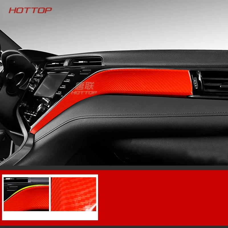 Topunion ABS панель приборной панели Copilot декоративные полосы крышка отделка авто аксессуары Стайлинг специально для Toyota Camry