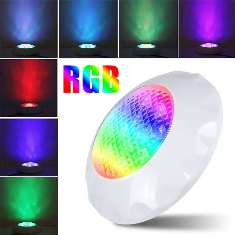 

New LED Swimming Pool Light 12W AC12-24V Wall-mounted RGB LED Underwater Light IP68 Waterproof Outdoor Underwater Lamps