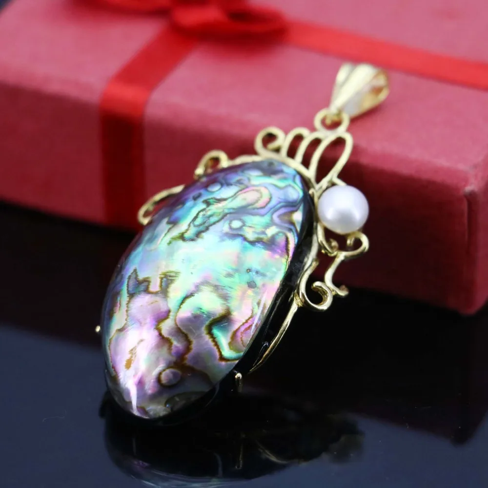 L015 Abalone seashells sea shells white pearl crafts pendant,Fit