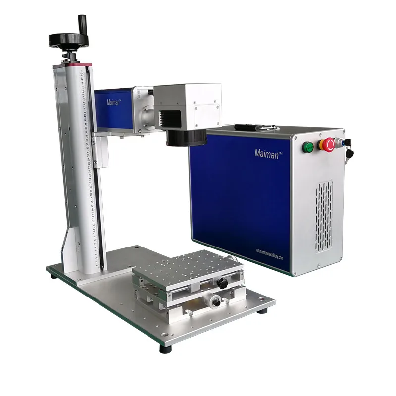 China Machinery 20W Desktop portable fiber laser printing machine for