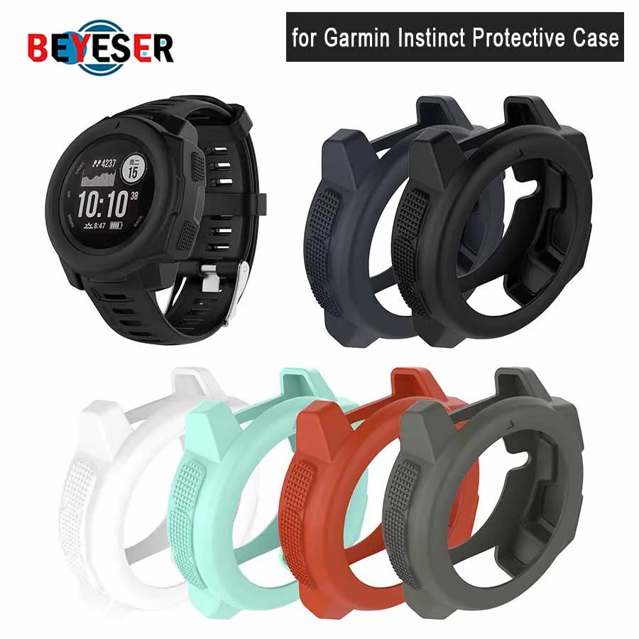 

Soft Ultra-Slim TPU Protection Silicone Full For Garmin instinct Case Cove Smartwatch Cover Watch Full Case Cover New Fashion