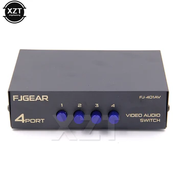 

High Quality 2 or 4 or 8 ports Composite RCA AV Swithcer audio video Swithc selector for STB DVD HDTV