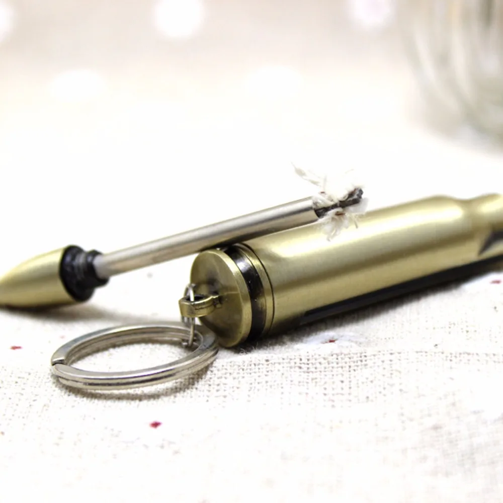 

Good deal 2016 New Camping Survival Emergency Fire Starter Flint Match Lighter With Key Chain