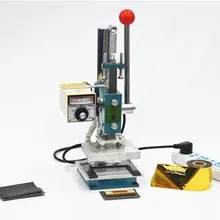 220 В руководство Горячего Тиснения кожа Debossing machine13x10cm, печать логотипа маркировки Пресс Тиснение машины