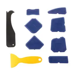 9 шт. силиконовые герметик скребки комплект чеканки Grouting отделочные инструменты для удаления шлака очиститель ручной инструмент
