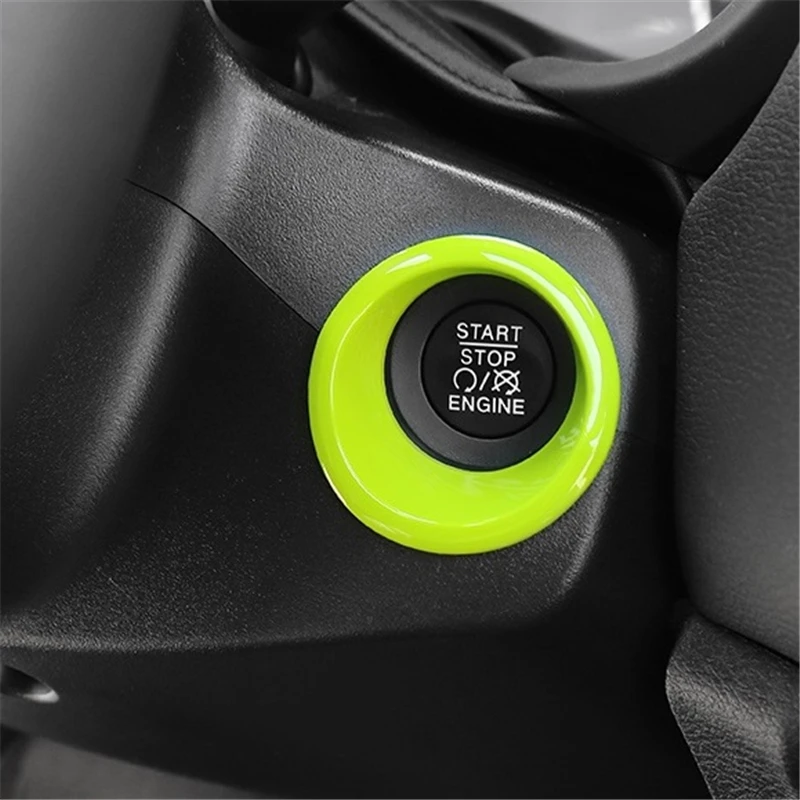 

Car Auto Automobile Chromium Button Ignition Interior Dashing Sticker Strip Covers Parts Modification 17 FOR JEEP Renegade