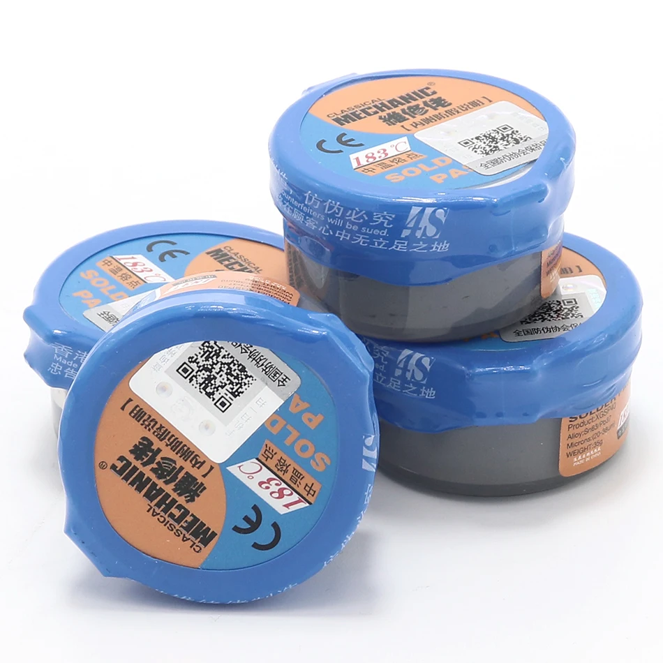 

New 1pcs 100% Hong Kong MECHANIC XG-40 BGA Solder Paste Solder Paste Sn63 / Pb37 20-38um XG-40 35g