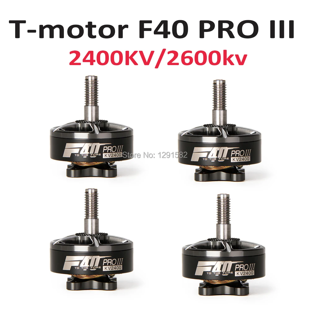 

T-motor F40 PRO III 2400KV 2600kv Brushless Electrical Motor For FPV Racing Drone FPV Freestyle Frame support T5150 props