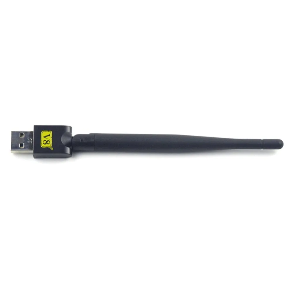 FREESAT  TV mini wireless USB WiFi adapter with Antenna For V7 V8 Series Digital Satellite smart tv  android smart TV box