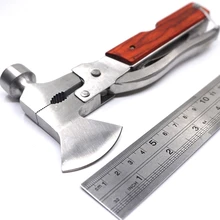 Многофункциональный складной молоток брелок плоскогубцы нож Отвертка Открытый кемпинг инструмент выживания топор топорик из нержавеющей стали для повседневного использования Инструменты