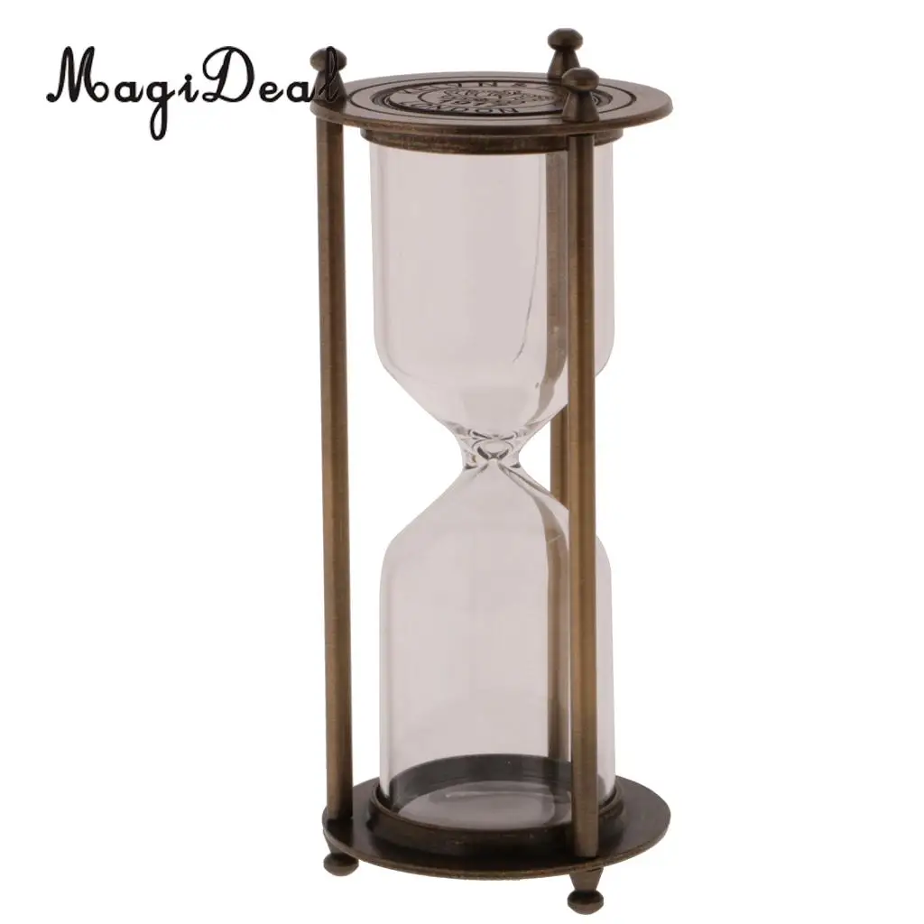 MagiDeal Portable Clear Sand Hour Glass Egg Kitchen Timer Shelf Display Kitchen Cooking Timer Kids Teeth Brushing Clock
