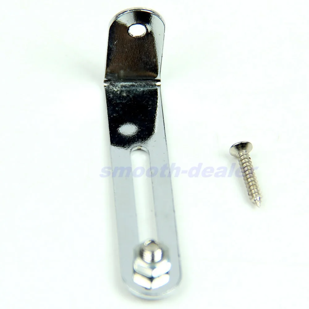 

Free Shipping Chrome Pickguard mounting Bracket For Electric Guitar w/ Nut Screw