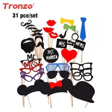 Tronzo Hot Sale Party Photo Booth Funny Glasses Moustache Birthday Party Supplies Wedding Decoration Photo Props