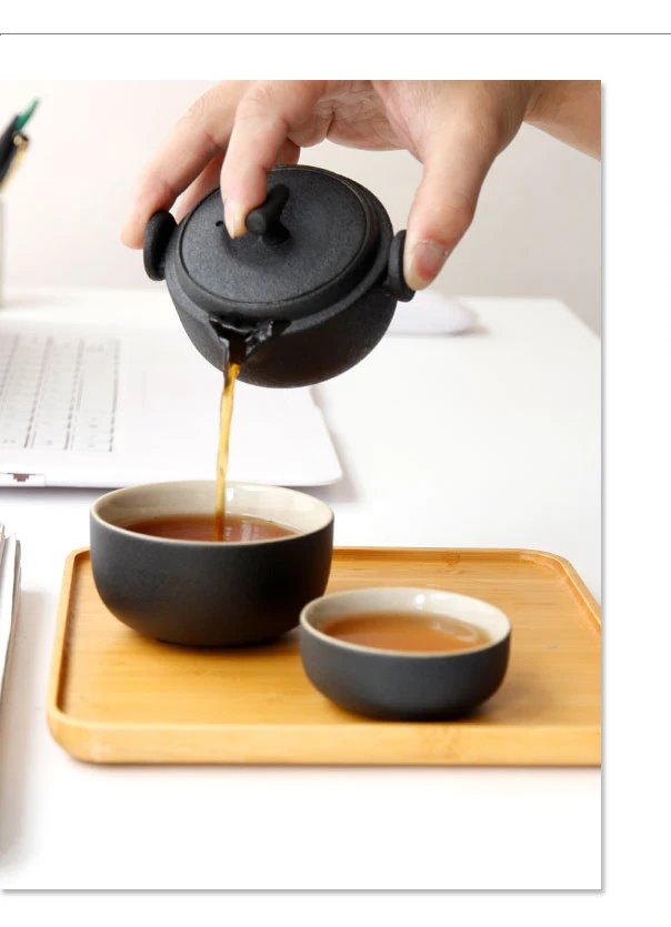 TANGPIN счастливый клевер керамический чайник чашки чайные наборы портативный чайный набор для путешествия с дорожная сумка