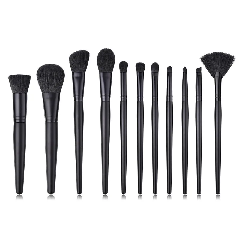 

11pcs Makeup Brushes Set Pincel Maquiagem Black color Contour Base Foundation Powder Blush Brush Cosmetics Make Up Brushes