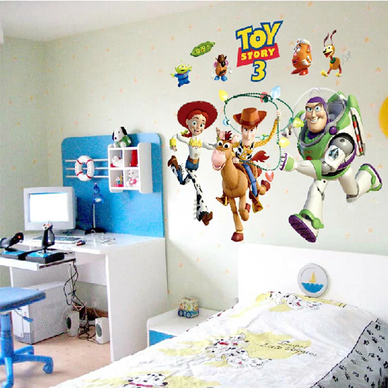 Toy Story Wall Decal 3D Art Stickers Vinyl Room Bedroom Mural Kids Nursery 2