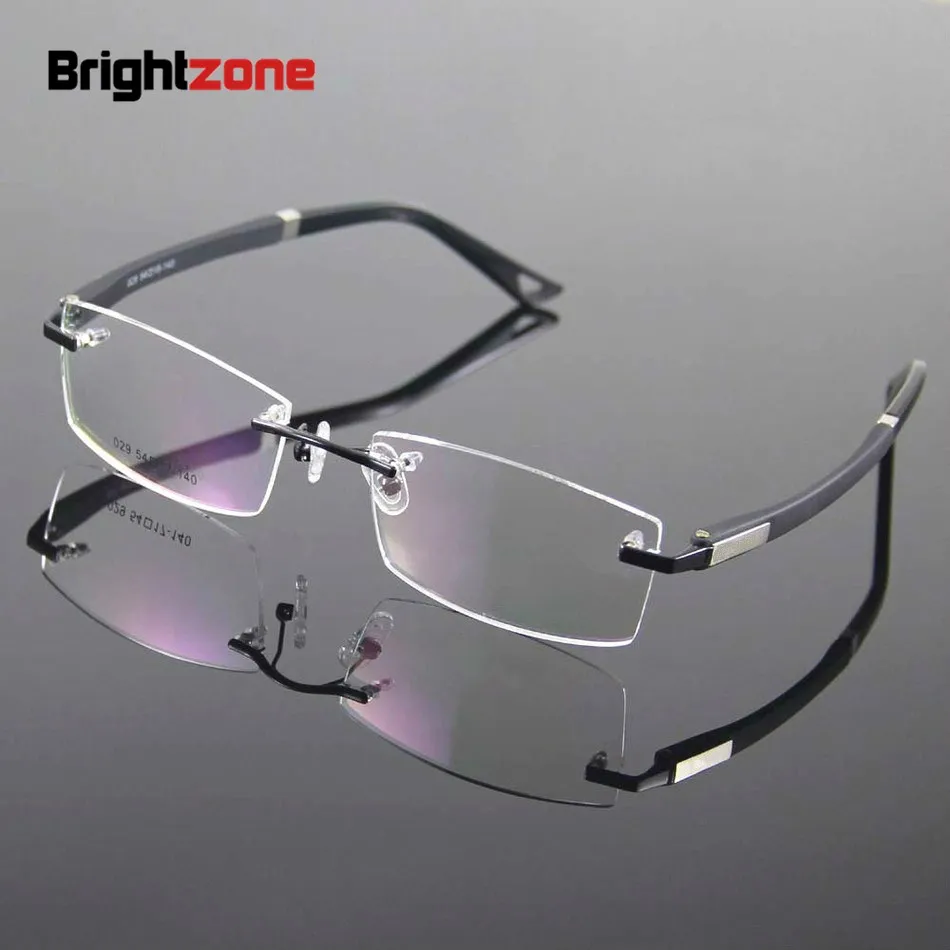 Мужская оправа без оправы дизайнерская для очков по рецепту|spectacles men|designer optical
