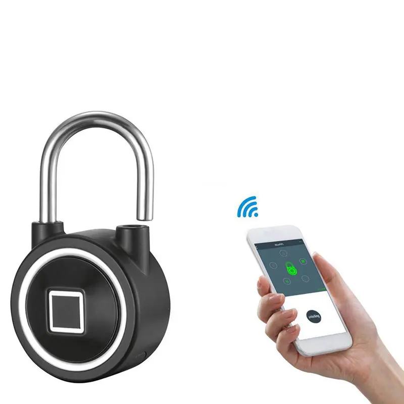 Водостойкий Keyless портативный Bluetooth Smart Fingerprint замок висячий замок Anti-Theft Ios Android App управление дверями навесной замок для шкафов