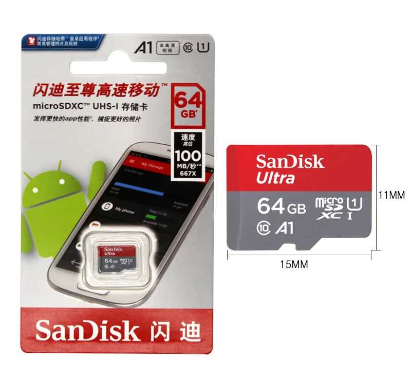 SanDisk Microsd 32 GB 8 GB 16 GB флэш-карты памяти 64 GB 128 GB Class10 Microsd карты памяти для смартфонов Камера