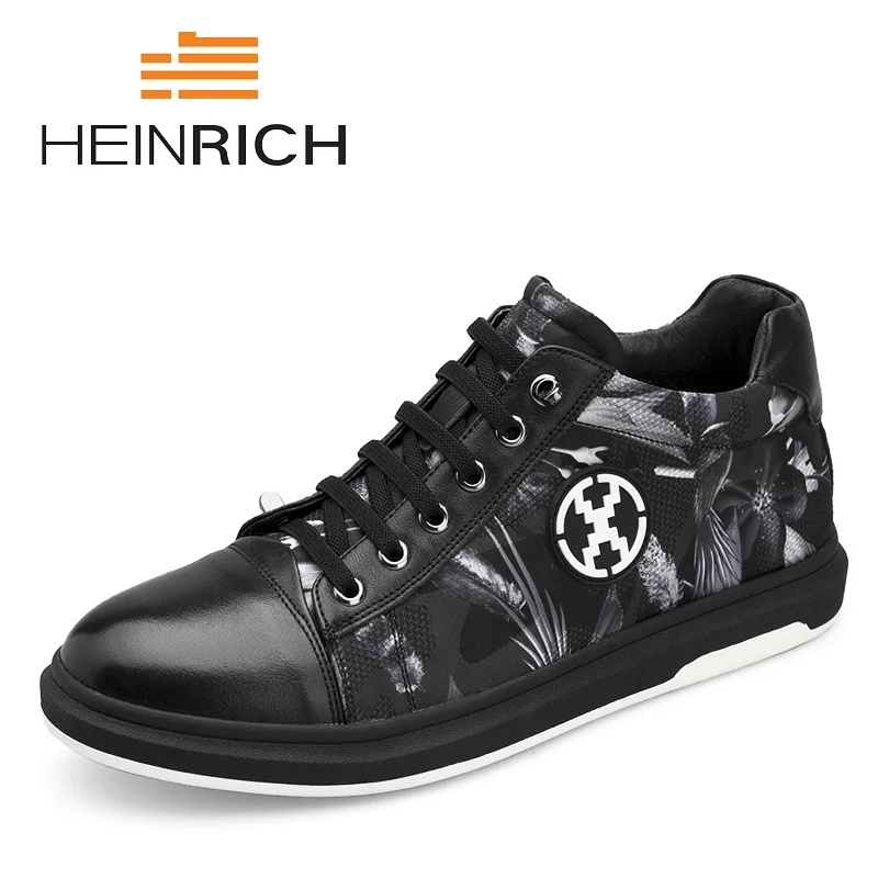 

HEINRICH 2018 Autumn Summer Casual Shoes Men Breathable Shoes Brand Comfortable Genuine Leather Men's Shoes Sepatu Pria