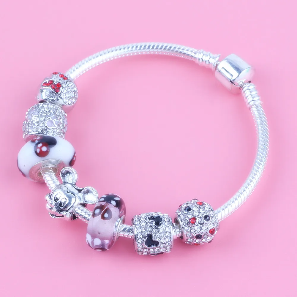 

dodocharms 2019 New Original European And American Fashion Trend Mickey Minnie Beads DIY Fit Women Bracelet Jewelry