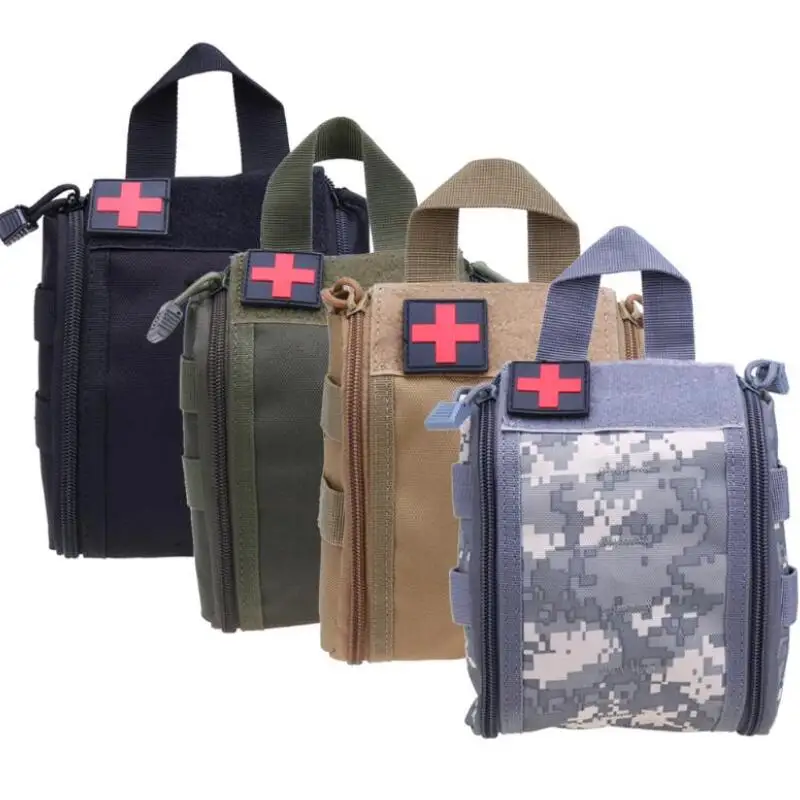 Tactical Molle Survival Kit de primeros auxilios juego al aire libre de supervivencia Camping senderismo bolso médico de emergencia supervivencia de almacenamiento caso