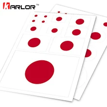 Japońska flaga japonia JP wschodzące słońce samochód Auto naklejka motocyklowa zestaw naklejka Scratch Off pokrywa Ipad Notebook Laptop Handy Car Styling