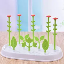 Тип цветка многофункциональный держатель для детской бутылочки ящик для хранения дренажная Стойка С Пылезащитным покрытием дети младенцы бутылки сушильные стеллажи