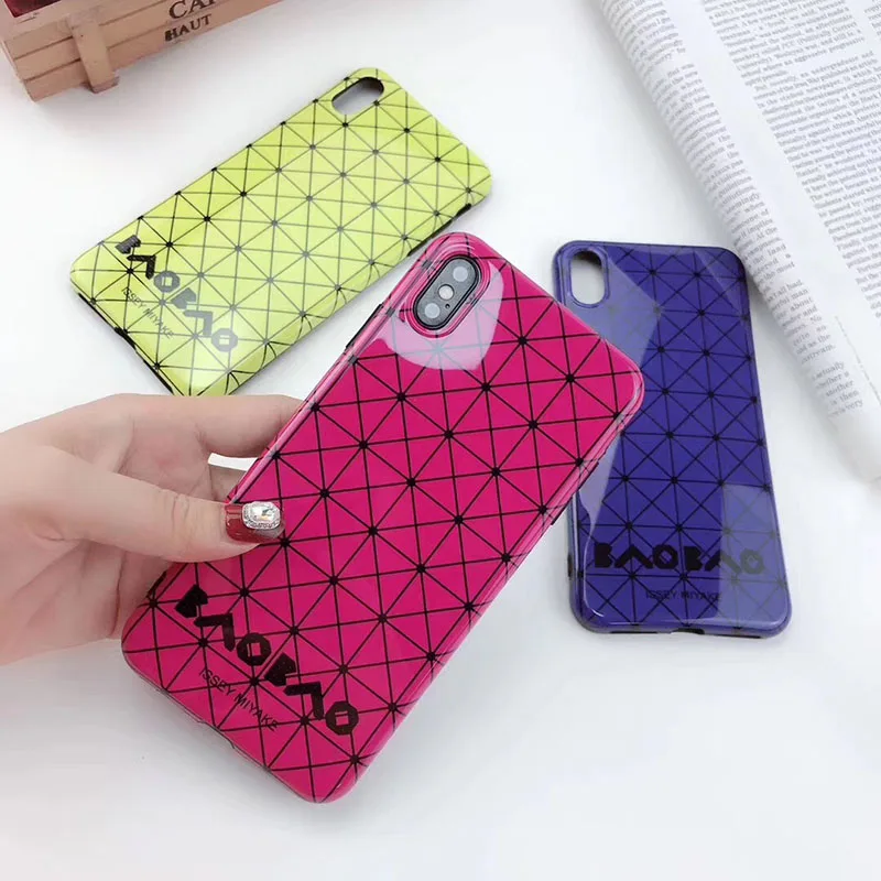 

New Japan USA luxury brand Issey Miyake bling Soft silicon phone case for iphone 6 S plus 7 7plus 8 8plus X XR XS MAX cover capa