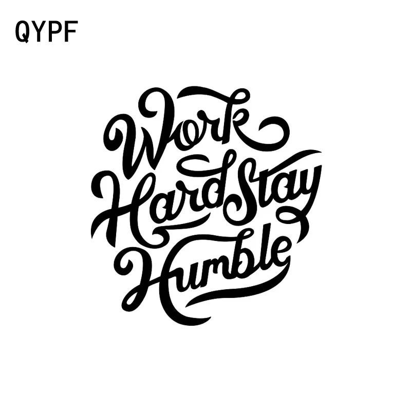 QYPF 14 5 см * 15 см. Оставайтесь скромным &quotKanji Fashion виниловая Высококачественная