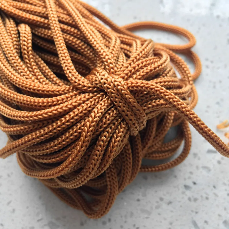 40m/lot Raincoat Garment Use Drawstring 4mm Brown Cord Crotcheting PP | Дом и сад
