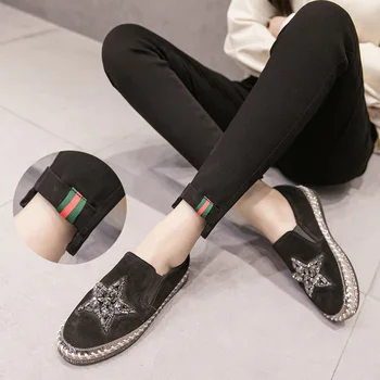 

Women Autumn Vintage Elastic High Waist Jeans Denim Trousers Casual Skinny Pants Clothes Denim Pencil Pants Plus Size