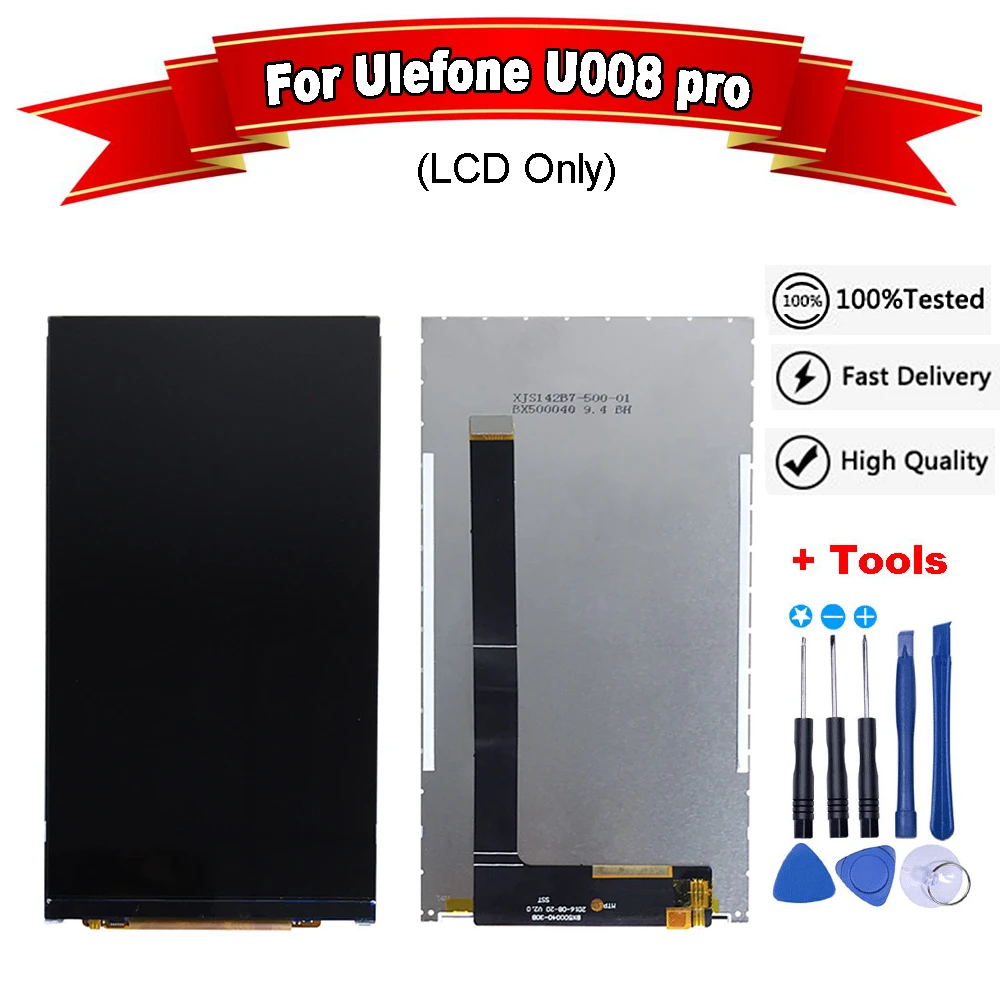 

For UleFone U008 Pro LCD Display Screen Repair Parts for UleFone U008 Pro Mobilephone Digital Accessory+Free tools