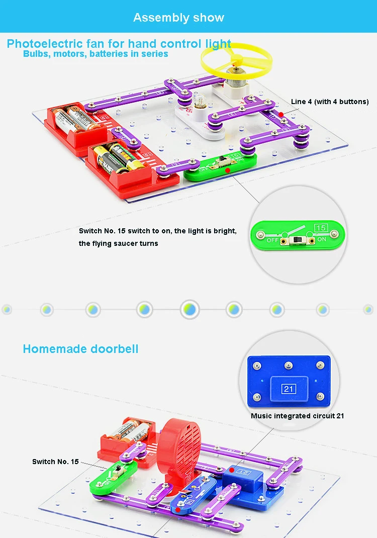 Новые схемы блок умный электронный комплект интегральная схема строительные блоки эксперименты образовательная наука детские игрушки W5889