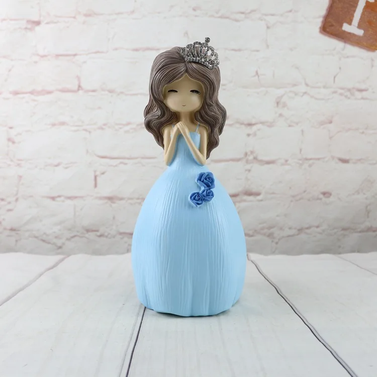 Милая принцесса девушка Копилка украшение дома свадебное украшение изделия из смолы подарок на новоселье - Цвет: M