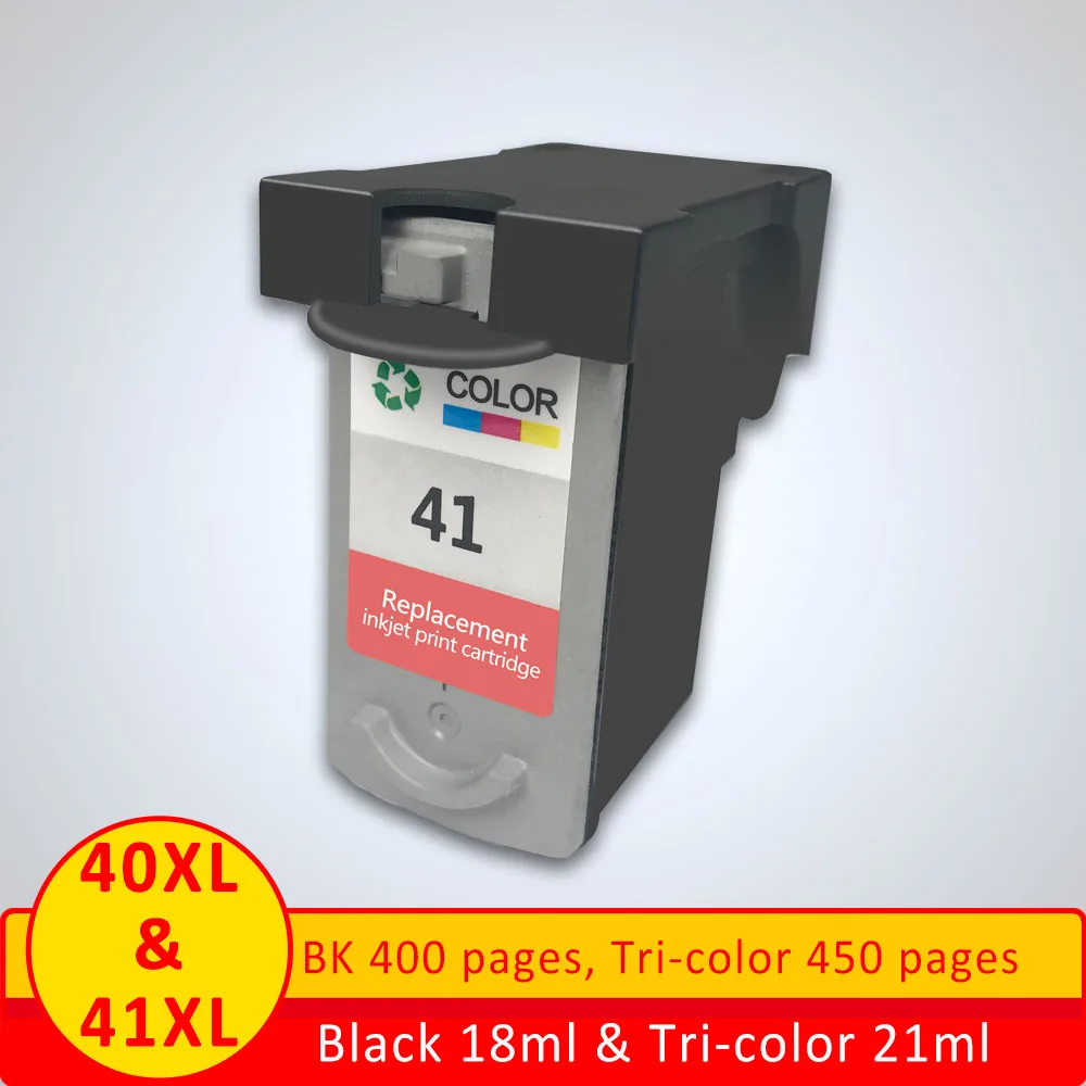 XiangYu Refill PG40 Ink Cartridge Replacement for Canon40 for Canon41