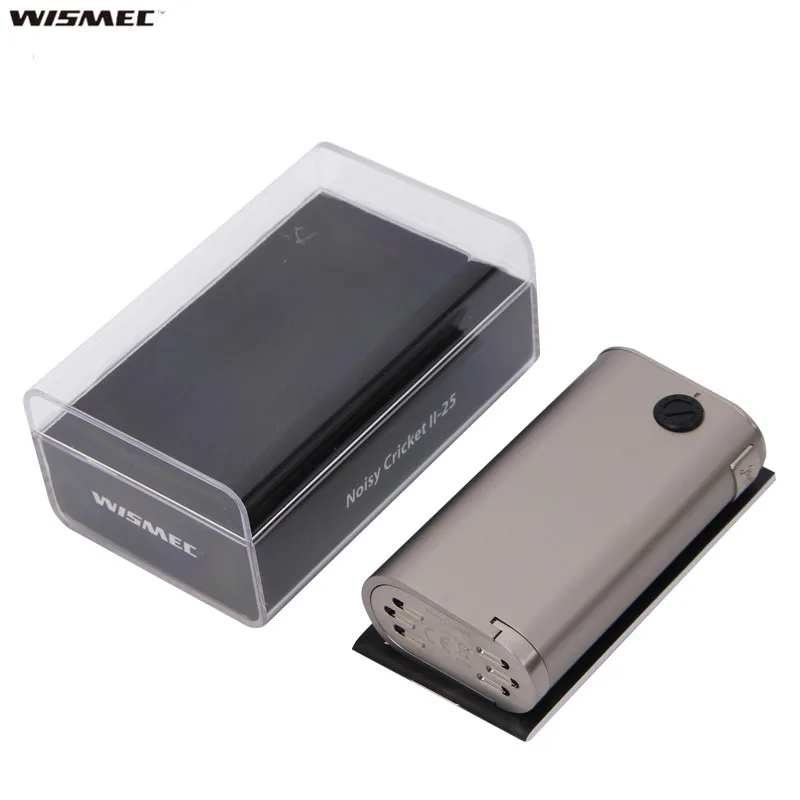100% Оригинальный Wismec шумный крикет II 25 коробка мод питание от двух 18650 ячеек|wismec noisy
